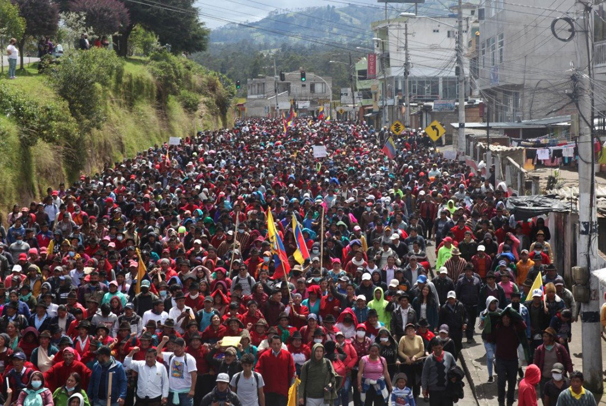 indígenas llegan a Quito - ACN