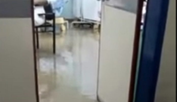inundación del hospital de Mariara-acn
