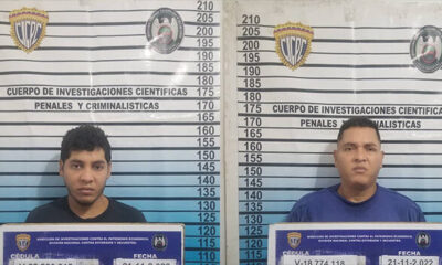 Detenidos dos cooperadores del Tren de Aragua-acn