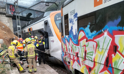 colisión de trenes en Barcelona-acn
