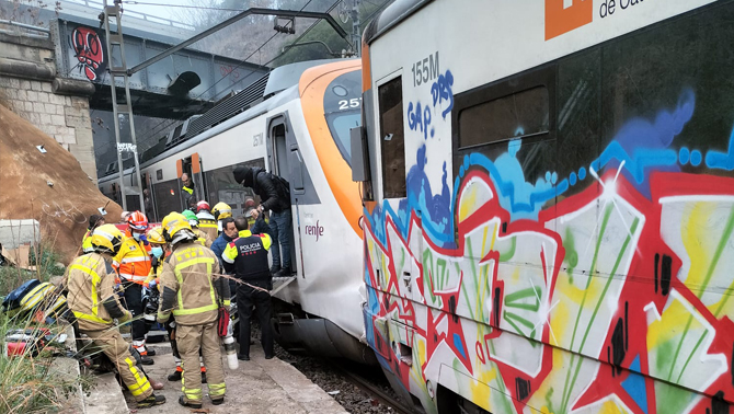 colisión de trenes en Barcelona-acn