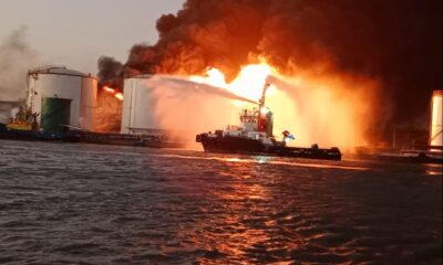Incendio en puerto de Barranquilla-acn