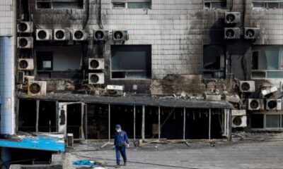 incendio en hospital en Pekin