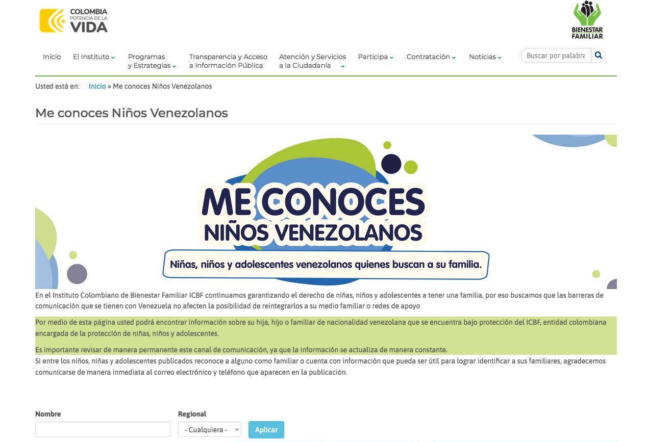 menores venezolanos en Colombia - acn