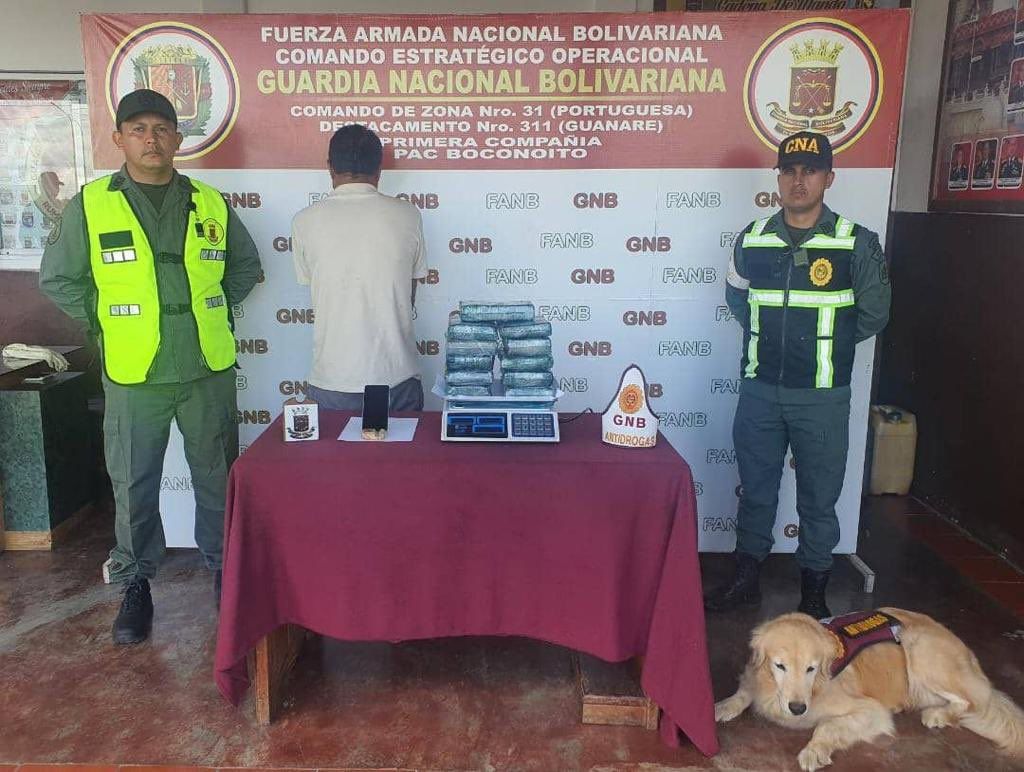 GNB detuvo a persona con más de 12 kilos de cocaína - noticiacn