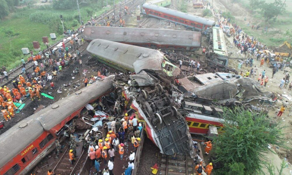 choque de trenes en la India