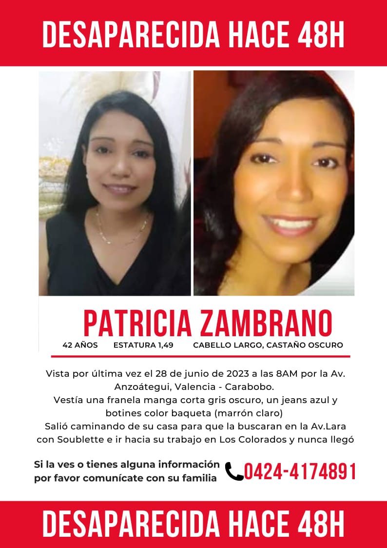 Patricia desaparecida en Valencia