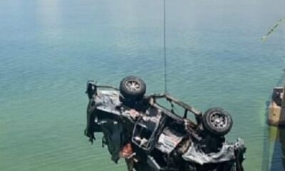 Sacaron vehículo que cayó al Lago de Maracaibo