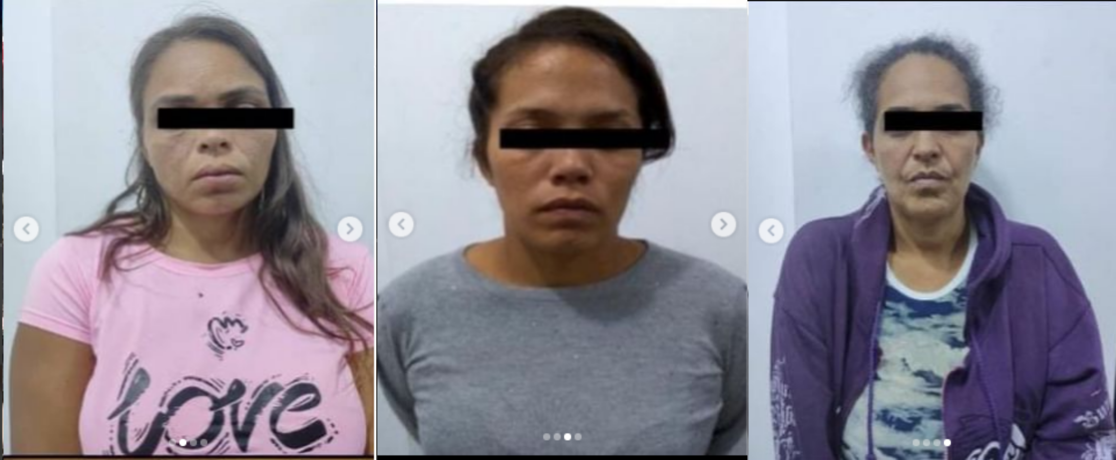 detenidas tres mujeres carteristas