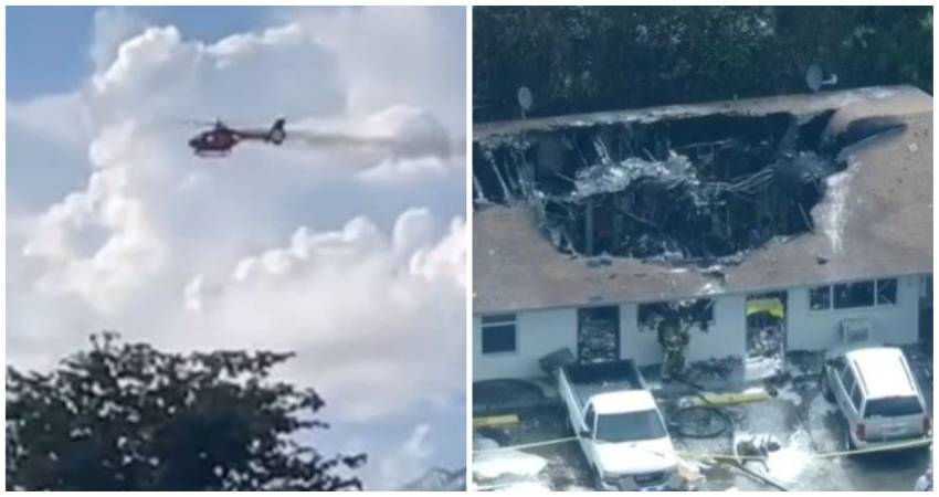 helicóptero bomberos se estrelló Florida-acn