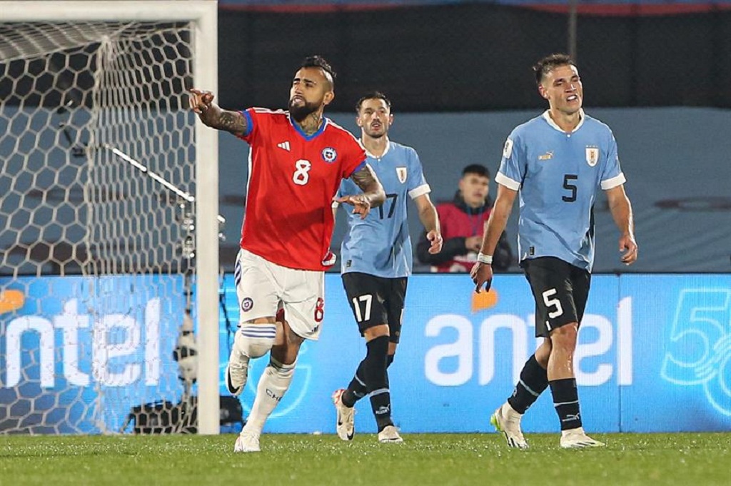 Uruguay goleó a Chile - noticiacn