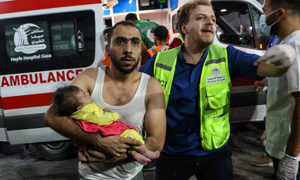 invasión de Israel colapsan hospitales en Gaza-acn