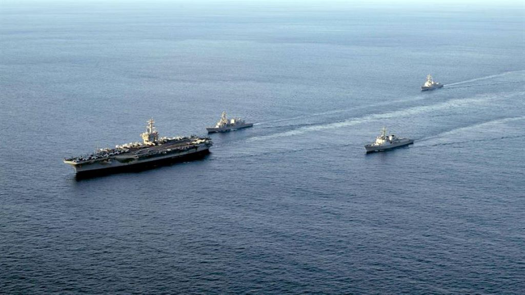 Ejercicios navales con portaaviones estadounidense - noticiacn
