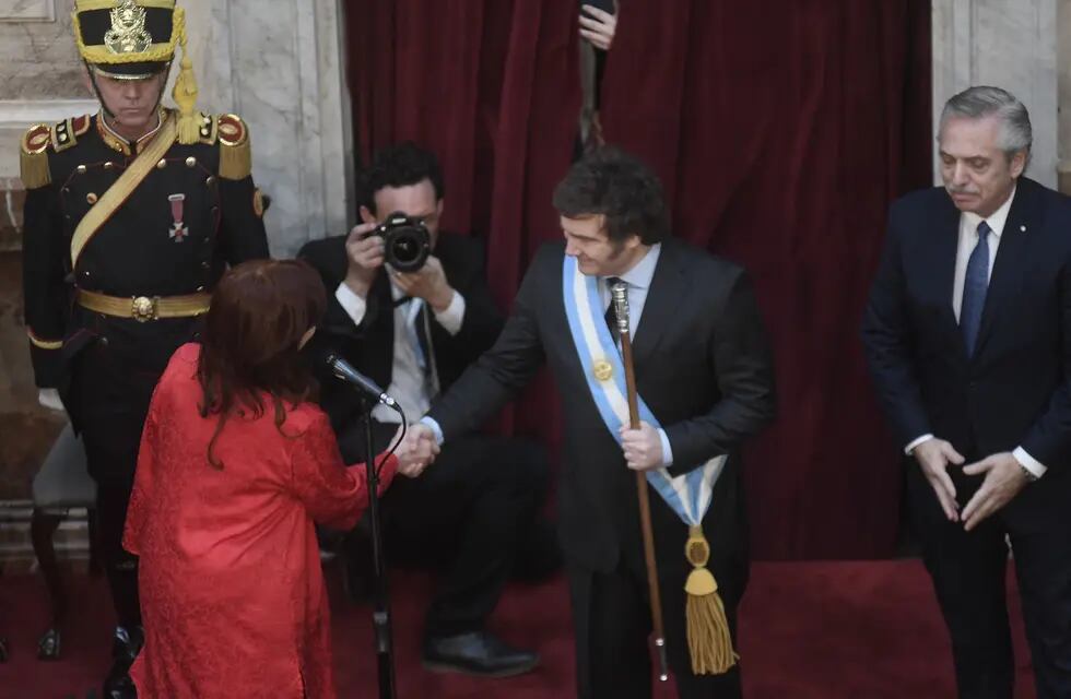 Cristina de Kirchner en acto de Milei - acn