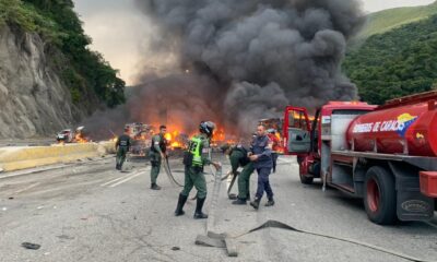 explosión gandola gasolina autopista Guarenas-acn