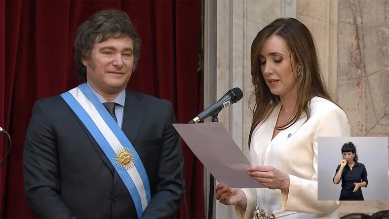 Cristina de Kirchner en acto de Milei - acn 