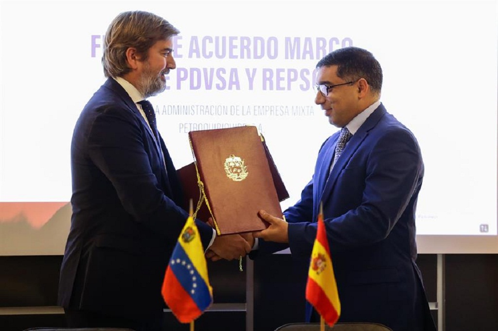 Pdvsa y Repsol firmaron acuerdo marco - noticiacn