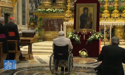 El papa reza a la Inmaculada por la paz - noticiacn