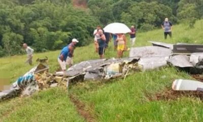 Caída de una avioneta en Brasil - noticiacn