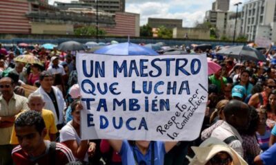 protestas Día del Maestro Venezuela 2024-acn