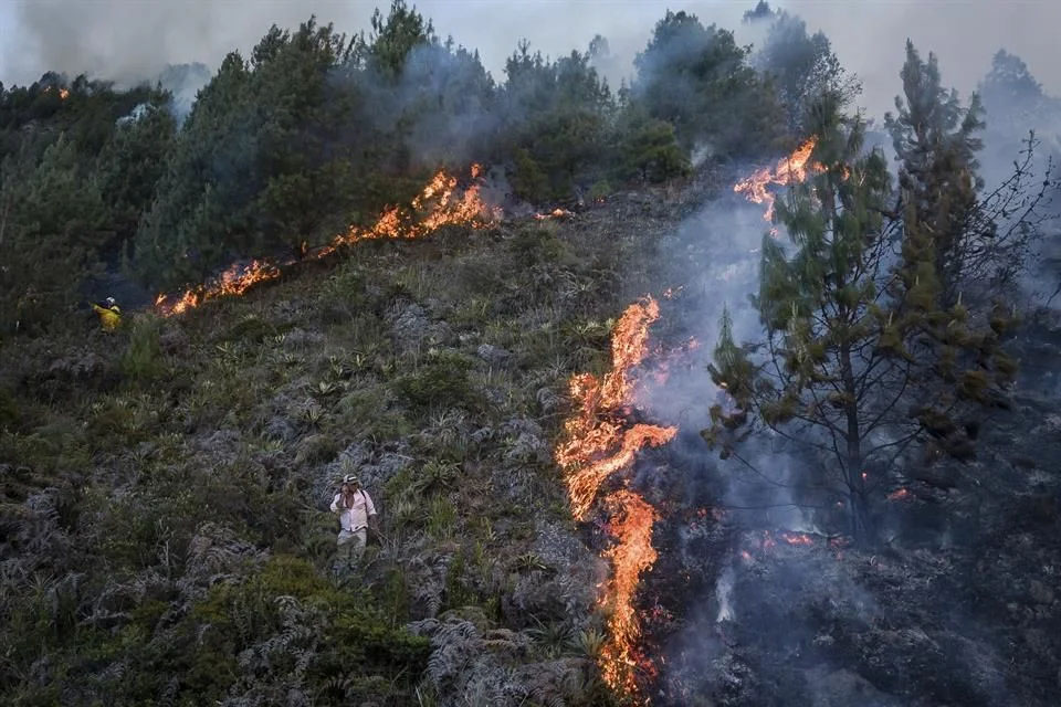 31 incendios forestales activos Colombia-acn
