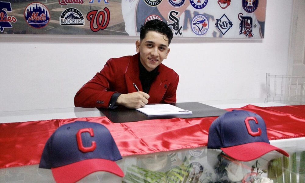 Juneiker Cáceres firmó con los Guardianes de Cleveland