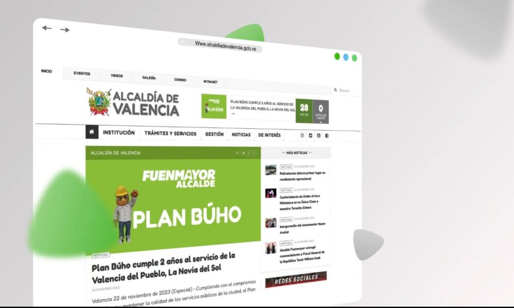 Alcaldía de Valencia estrenó pagina web - acn