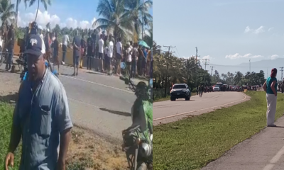 Habitantes de Boca de Aroa trancaron carretera