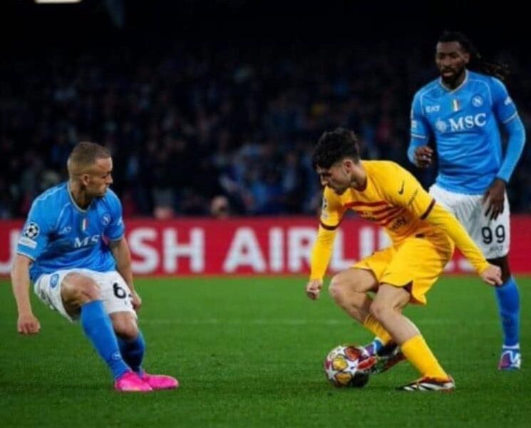 Barcelona igualó 1-1 con Napoli en la Champions League-acn