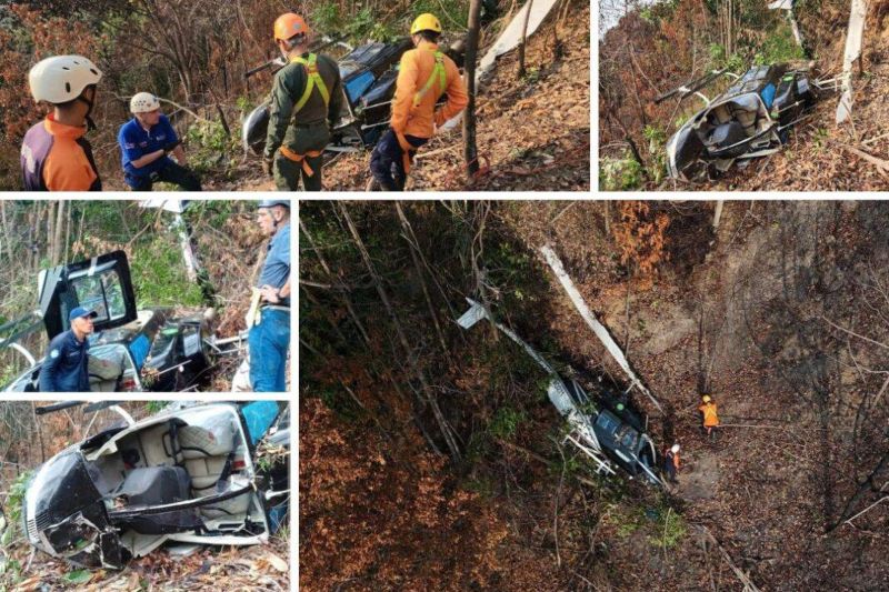 Helicóptero de Corpoelec cayó en Mérida - Agencia Carabobeña de Noticia - Agencia ACN - Noticias de Sucesos