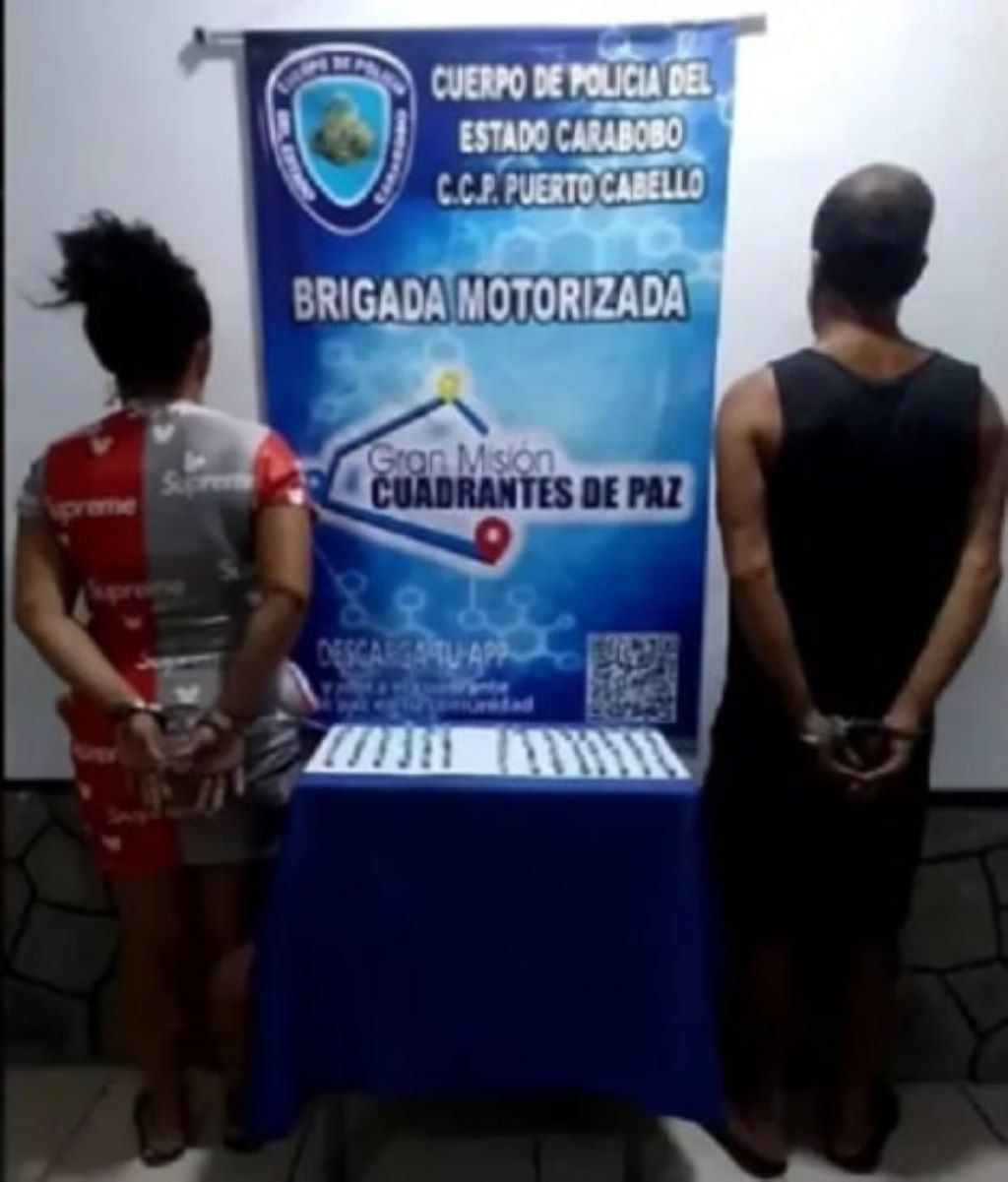 Detienen a pareja con presunta droga - Agencia Carabobeña de Noticias