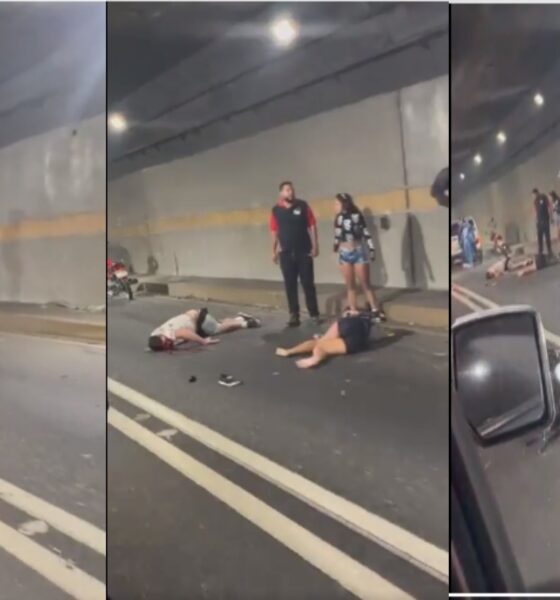 Accidente dentro de Túnel en Caracas