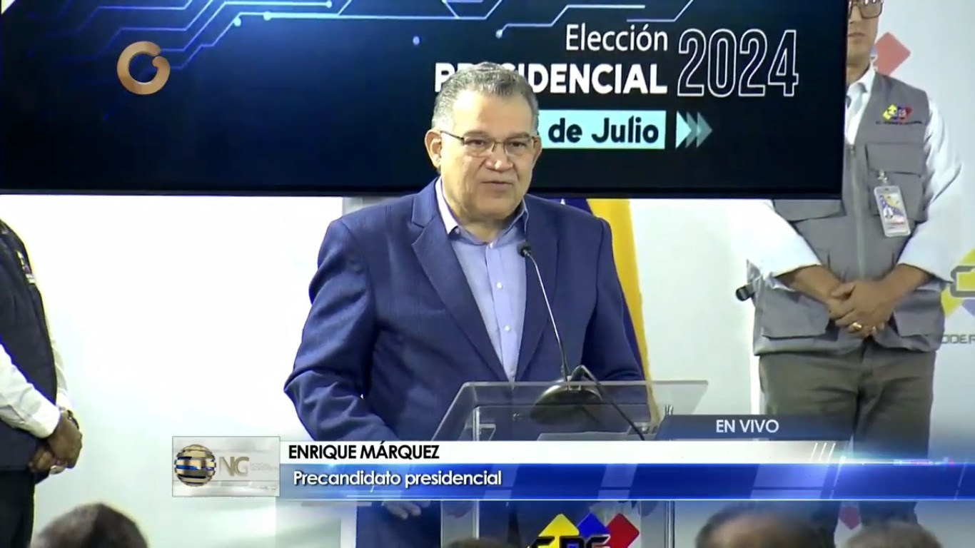 Exrector Enrique Márquez inscribió su candidatura presidencial ante el CNE-Agencia Carabobeña de Noticias – ACN – Política