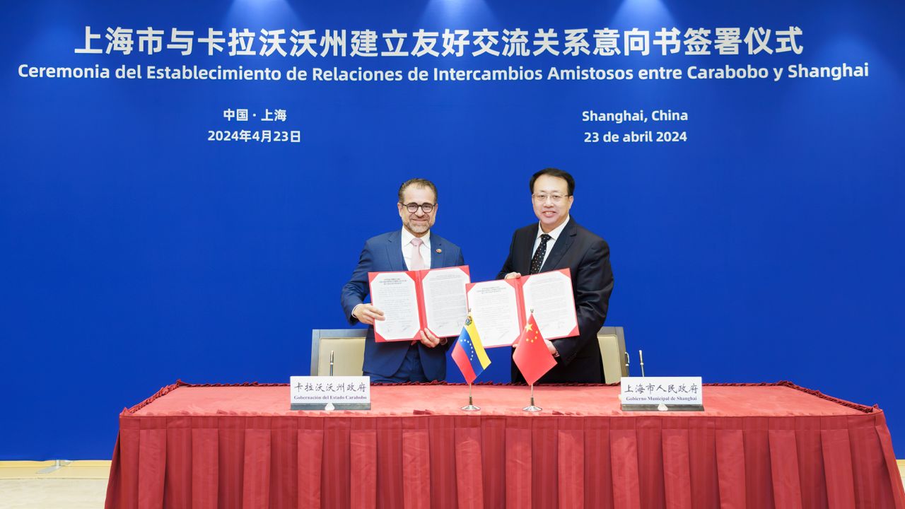 Lacava acuerdo cooperación con Shanghái - Agencia Carabobeña de Noticia - Agencia ACN - Noticias economía