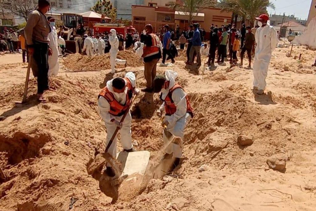 Otros 60 cuerpos en fosa común en Gaza - Agencia Carabobeña de Noticias