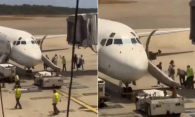 Evacuado de emergencia avión de Laser en el Aeropuerto Internacional de -Agencia Carabobeña de Noticias – ACN – Sucesos