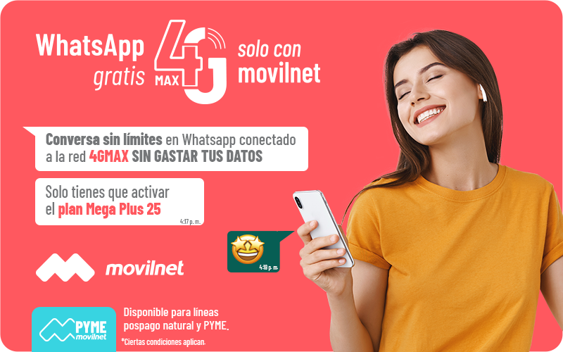 Movilnet WhatsApp gratis