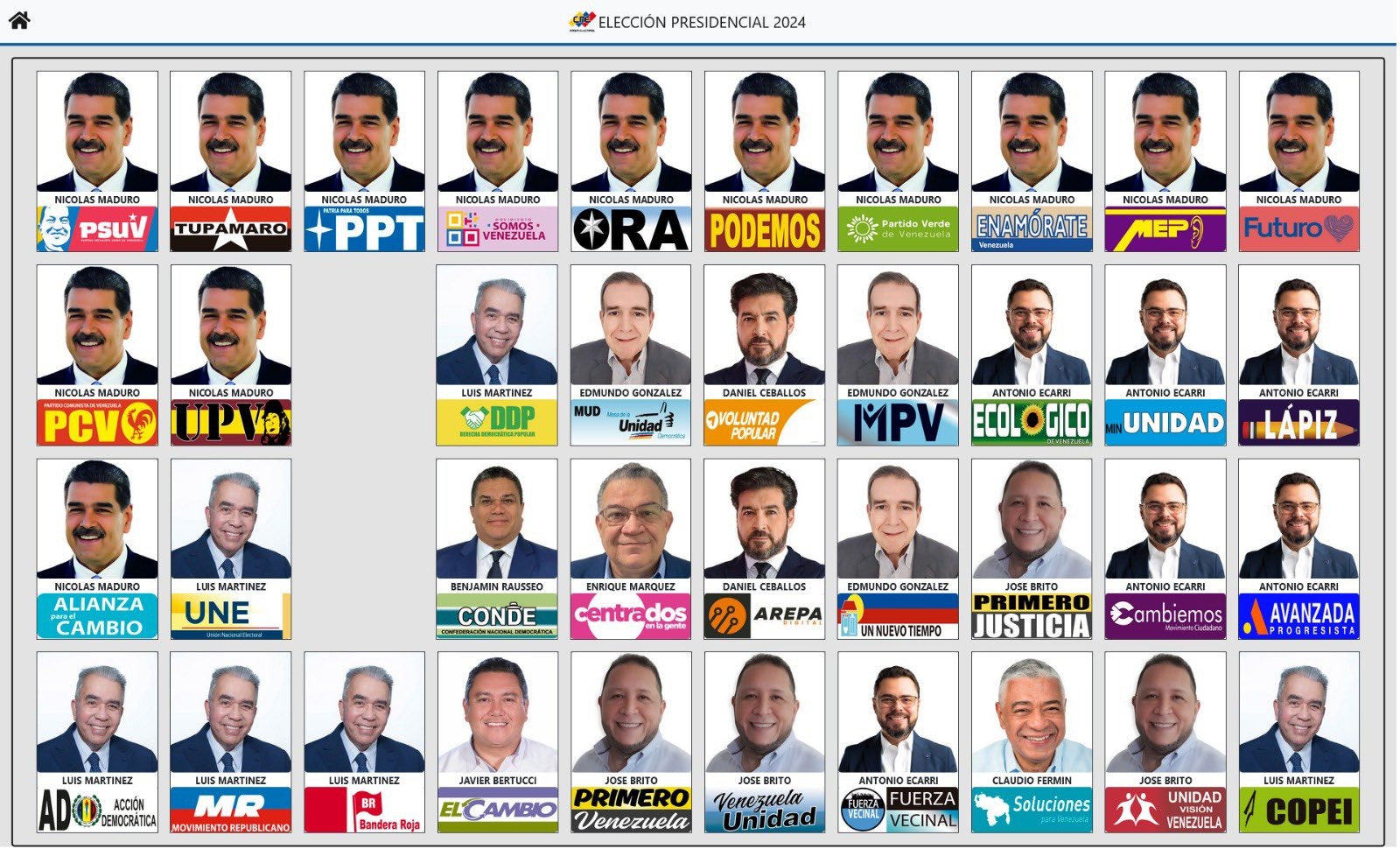 Presentan nuevo tarjetón electoral para presidenciales - Agencia Carabobeña de Noticias
