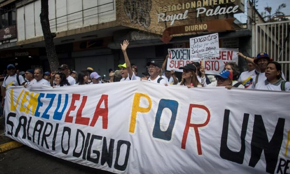 protestan contra paupérrimas condiciones laborales - Agencia Carabobeña de Noticias