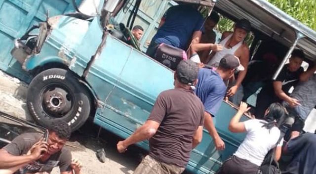 Doce personas heridas tras accidente -Agencia Carabobeña de Noticias – ACN – Sucesos