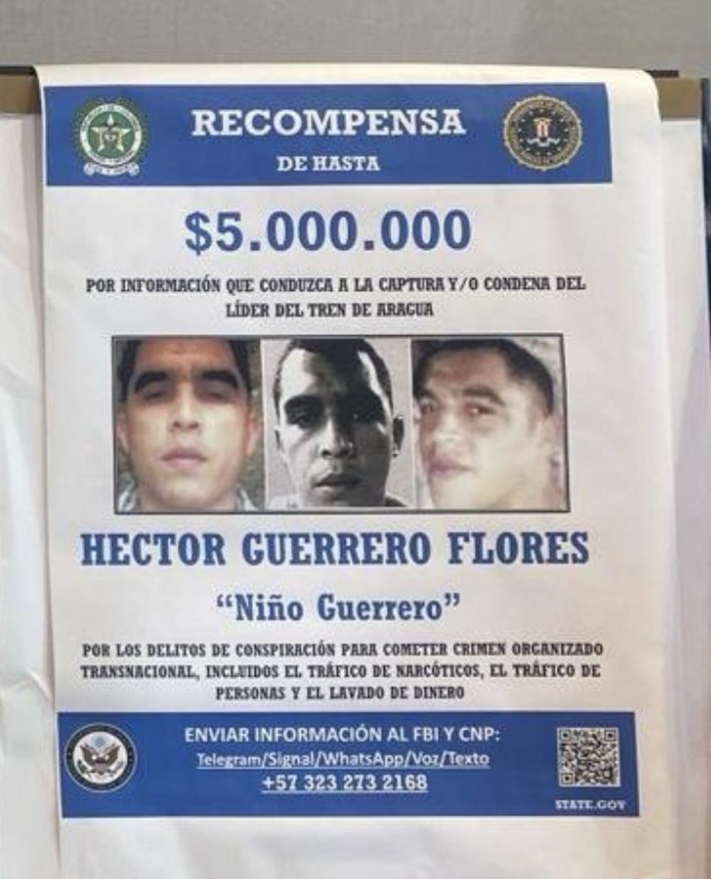 Recompensa por líderes del Tren de Aragua - Agencia Carabobeña de Noticias