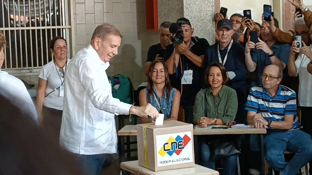 Edmundo González voto y llamó a la paz - Agencia Carabobeña de Noticias - Agencia ACN- Noticias Carabobo