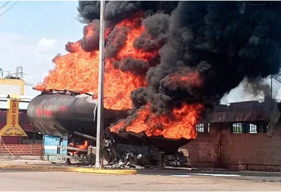 incendio cisterna PDVSA Camaguán - Agencia Carabobeña de Noticias - acn
