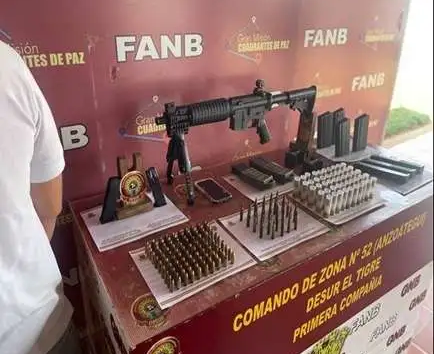 GNB incautó un fusil y cartuchos en Anzoátegui