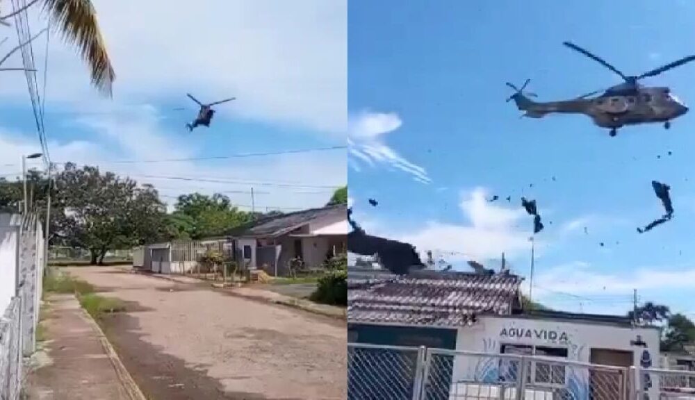 Helicóptero militar causó daños - Agencia Carabobeña de Noticias