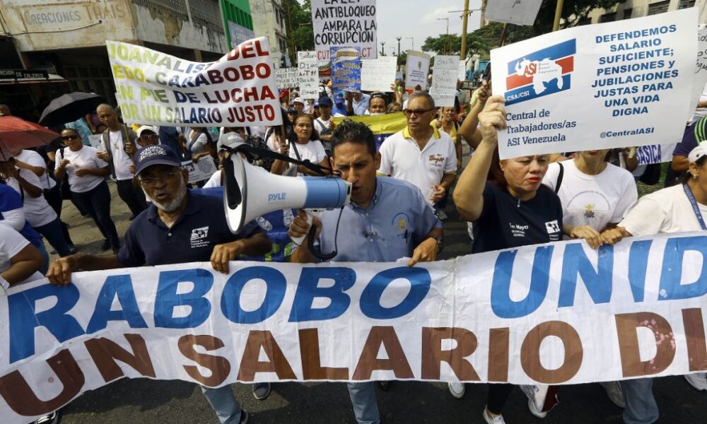 Trabajadores de Carabobo marcharon para exigir salario digno y respeto sindical -Agencia Carabobeña de Noticias – ACN – Carabobo