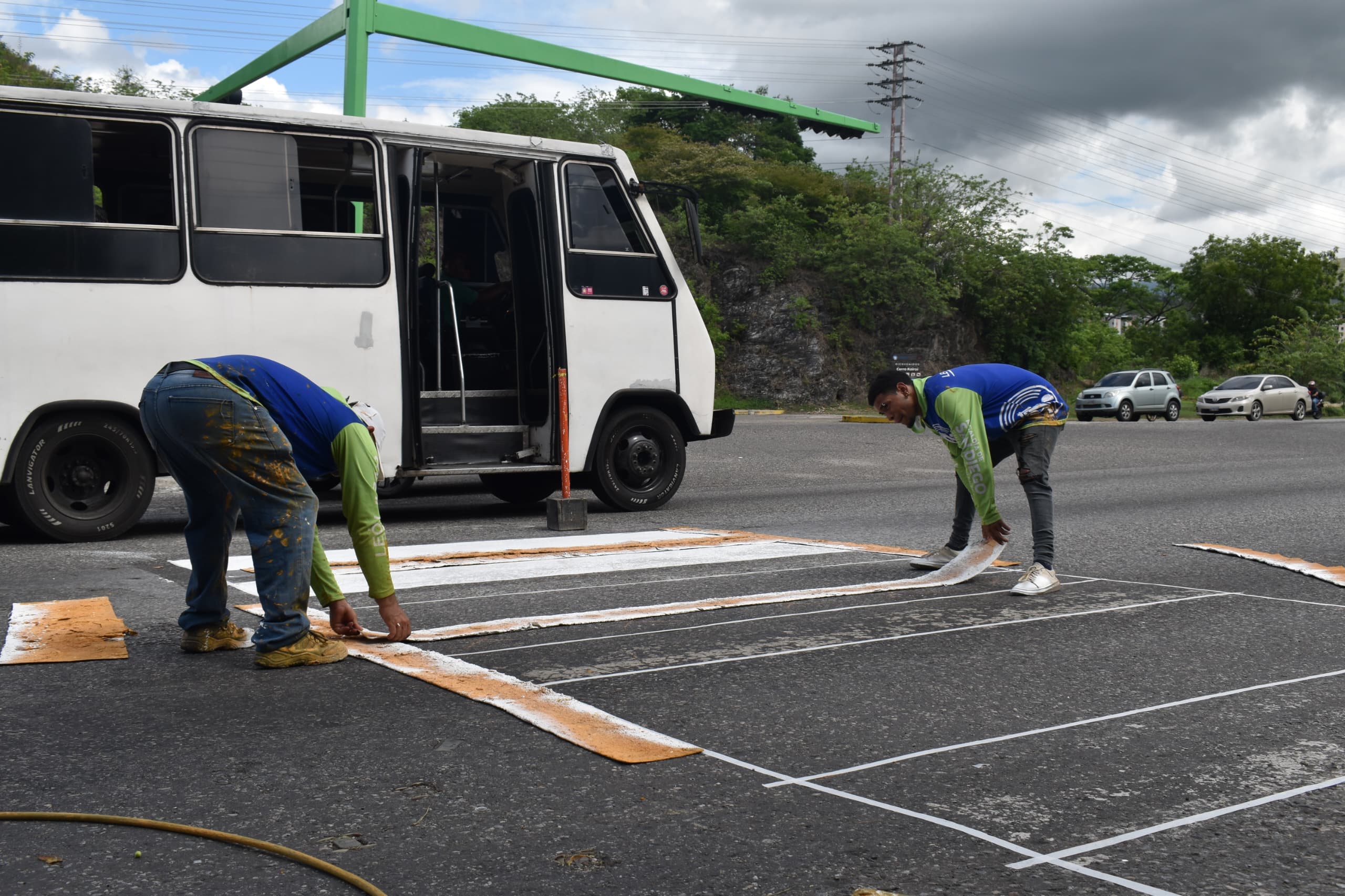 trabajos de demarcación vial - Agencia Carabobeña de Noticias