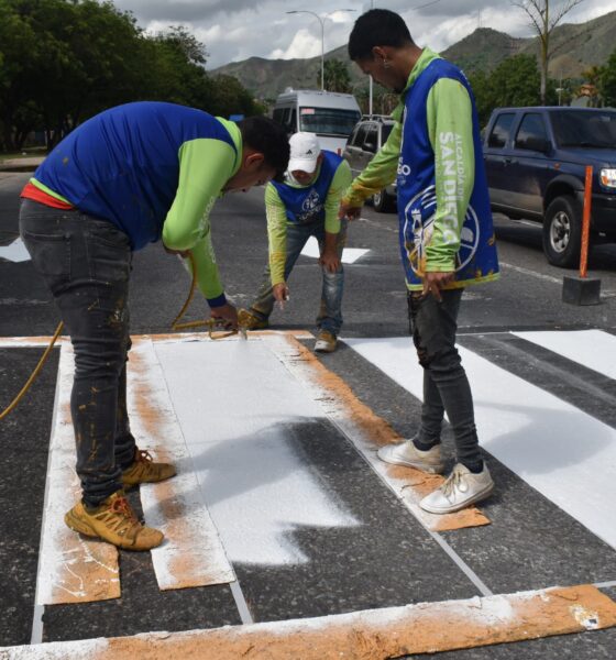 trabajos de demarcación vial - Agencia Carabobeña de Noticias
