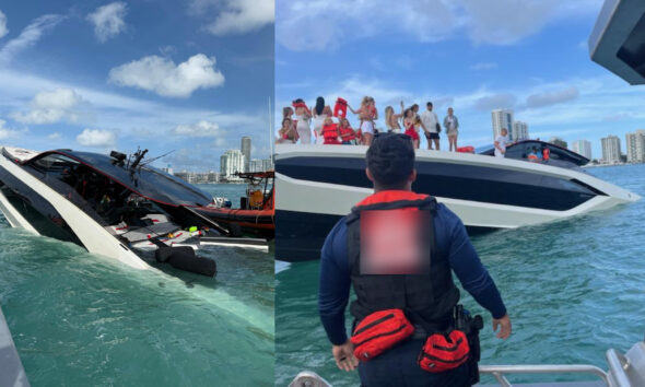 se hundió yate Miami Beach - Agencia Carabobeña de Noticias - acn