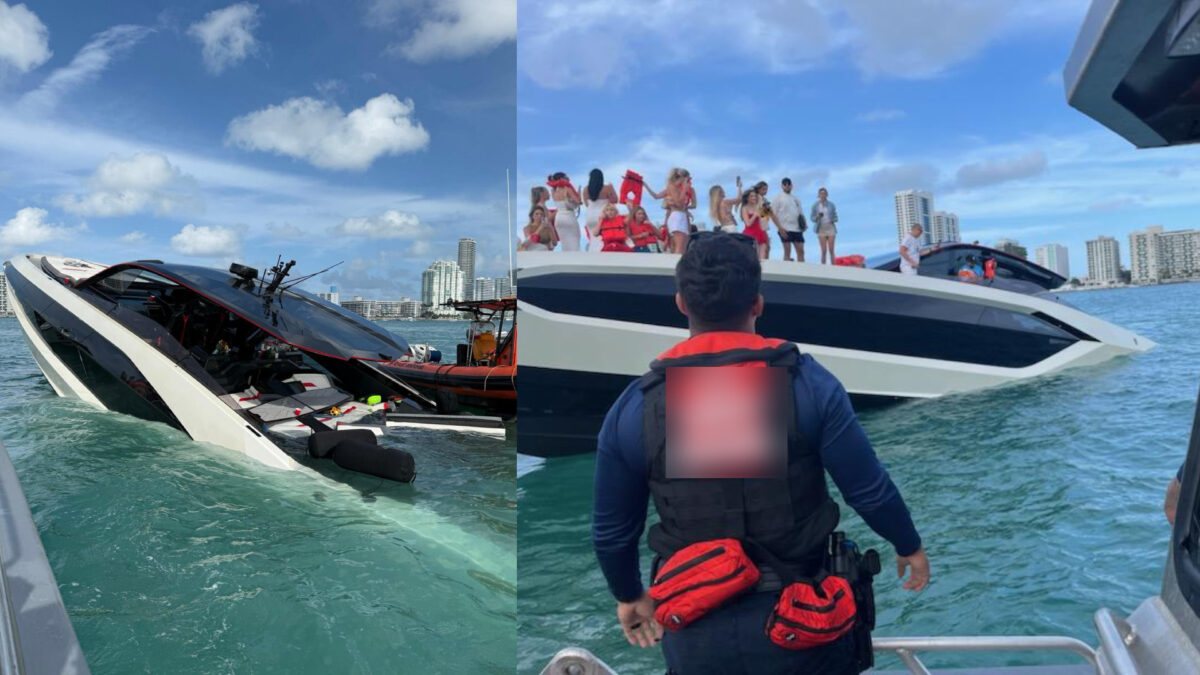se hundió yate Miami Beach - Agencia Carabobeña de Noticias - acn